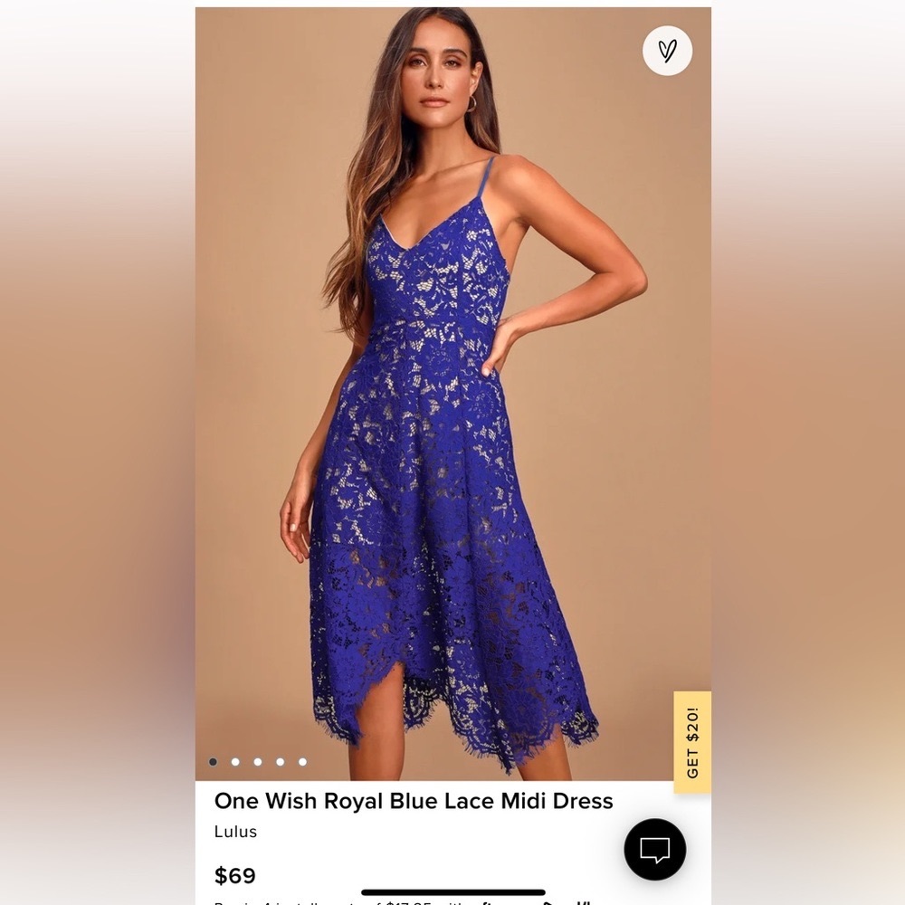 Lulus lace midi dress